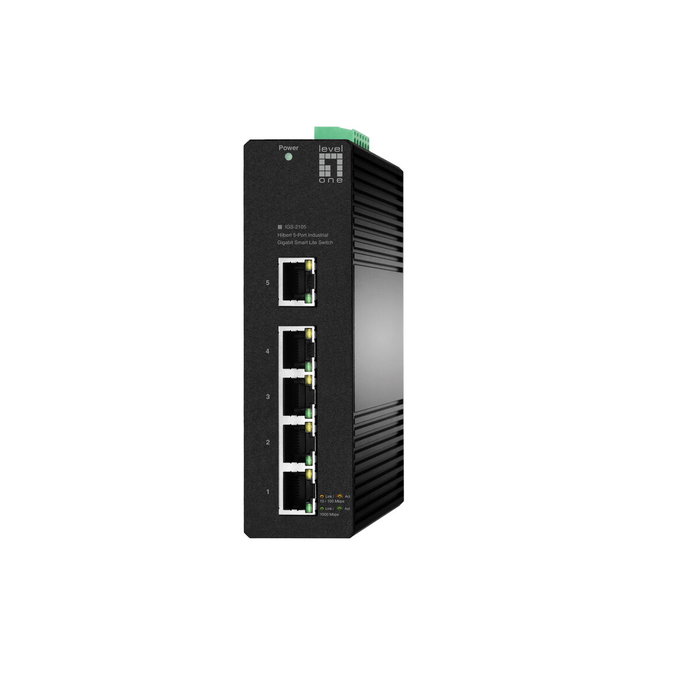 Level One IGS-2105 Switch de red gestionado de 5 puertos Gigabit Ethernet
