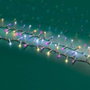 Lumineo Guirnalda de 500 LEDs Multicolor Rosa, 16 m