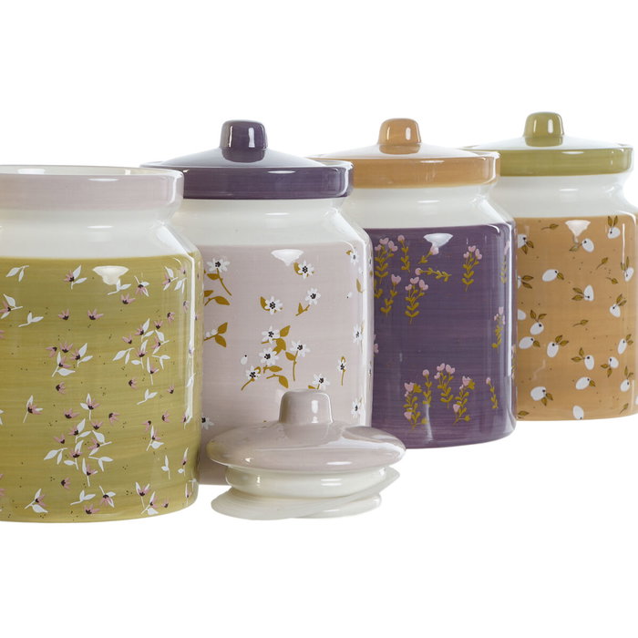 DKD Home Decor Bote de Dolomita 1L Surtido de 4 Unidades