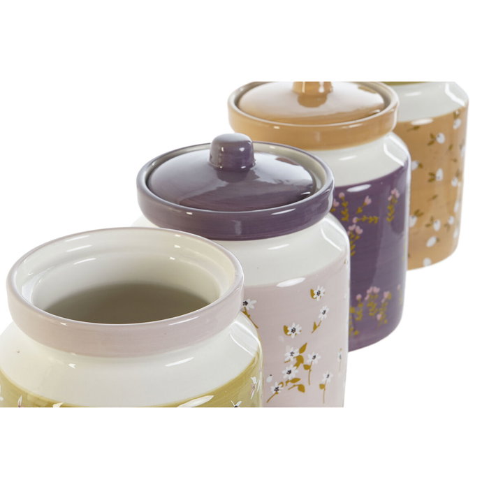 DKD Home Decor Bote de Dolomita 1L Surtido de 4 Unidades
