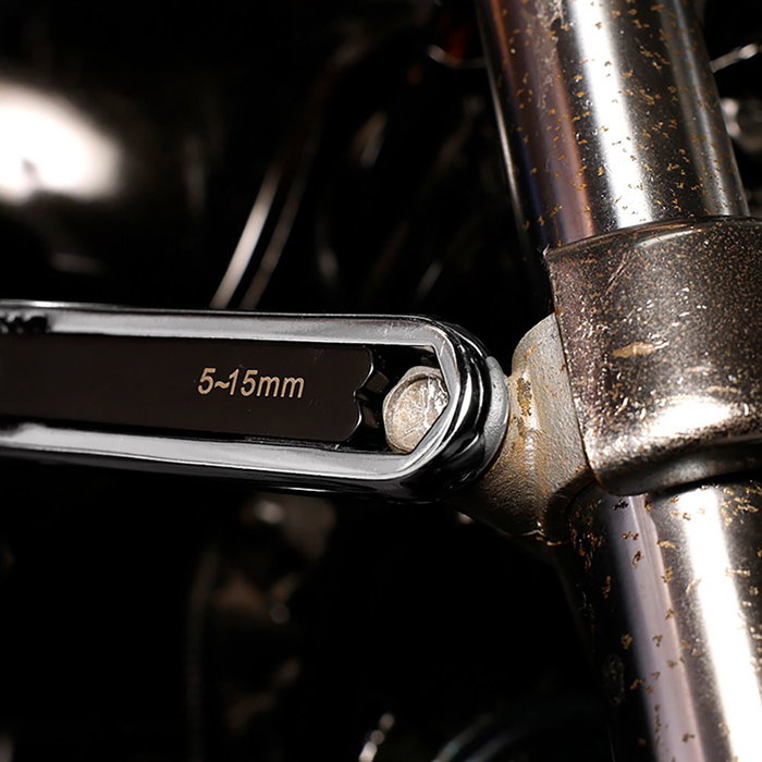 Workpro Llave Ajustable Universal, Métrica y SAE 5-27 mm, para Quitar Pernos Redondeados, Acero Cromo Vanadio Forjado