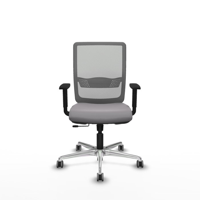 PIQUERAS Y CRESPO Silla de oficina Haches Gris con mecanismo Sincro/Traslack PIQUERAS Y CRESPO Silla de oficina Haches Gris con mecanismo Sincro/Traslack