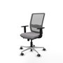 PIQUERAS Y CRESPO Silla de oficina Haches Gris con mecanismo Sincro/Traslack