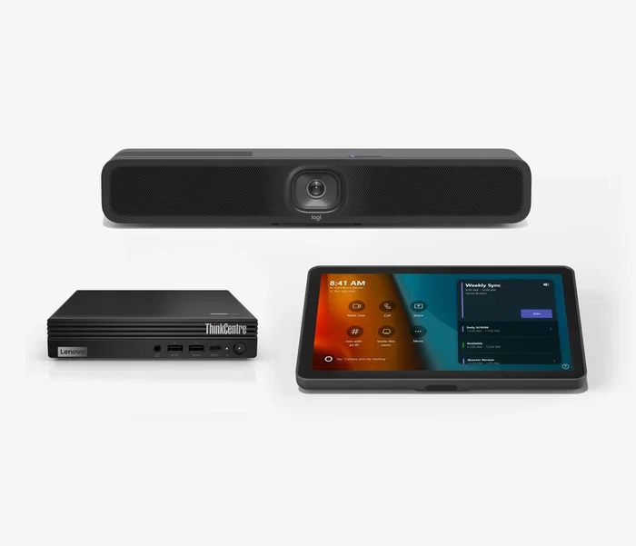 Logitech Bundle Tap with USB Kit, Lenovo ThinkSmart Tiny y MeetUp 2 4K Logitech Bundle Tap with USB Kit, Lenovo ThinkSmart Tiny y MeetUp 2 4K