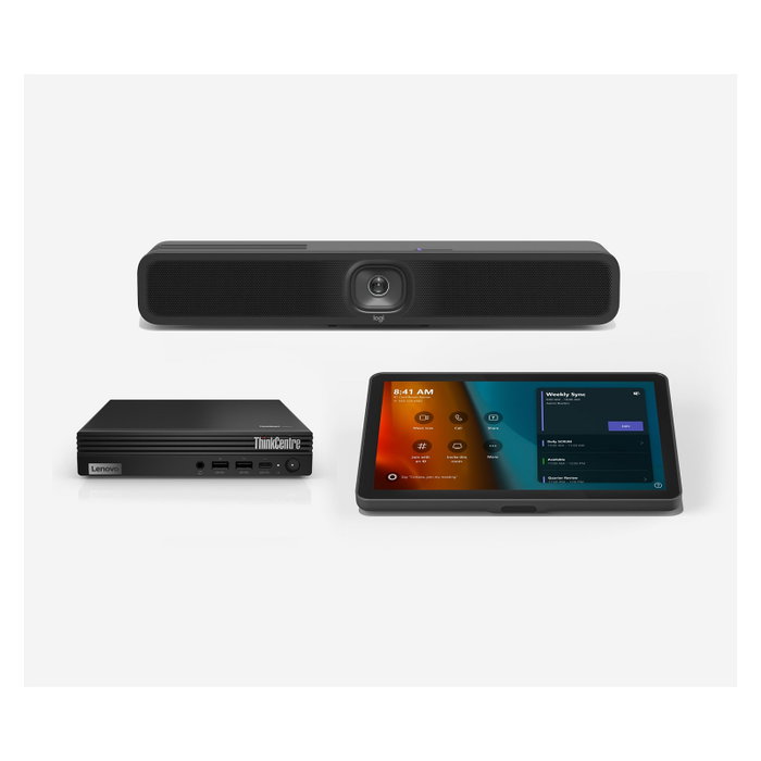 Logitech Bundle Tap with USB Kit, Lenovo ThinkSmart Tiny y MeetUp 2 4K Logitech Bundle Tap with USB Kit, Lenovo ThinkSmart Tiny y MeetUp 2 4K