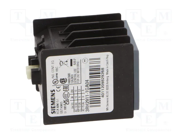 SIEMENS 3RH2911-1GA04 Contactores Auxiliares S00 NC x4 SIEMENS 3RH2911-1GA04 Contactores Auxiliares S00 NC x4