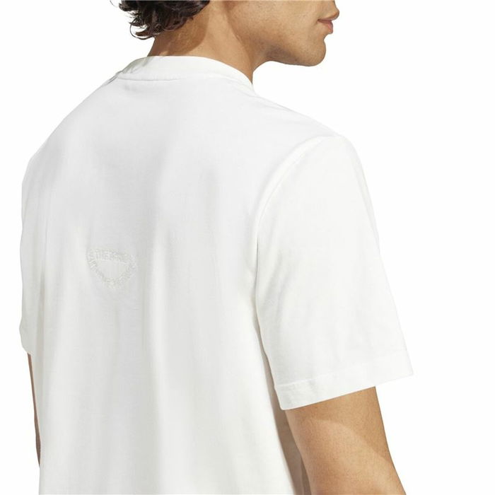 Camiseta de Manga Corta Hombre Adidas Bl Sj Q1 Blanco