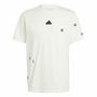 Camiseta de Manga Corta Hombre Adidas Bl Sj Q1 Blanco