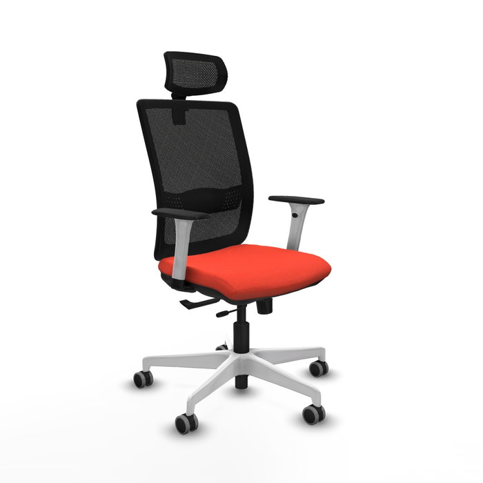 PIQUERAS Y CRESPO Silla de oficina Haches con mecanismo Sincro/Traslack, Naranja oscuro y Negro PIQUERAS Y CRESPO Silla de oficina Haches con mecanismo Sincro/Traslack, Naranja oscuro y Negro
