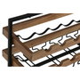 DKD Home Decor Botellero de Acacia y Metal para 8 Botellas, Natural