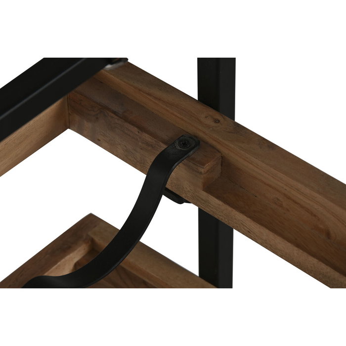 DKD Home Decor Botellero de Acacia y Metal para 8 Botellas, Natural DKD Home Decor Botellero de Acacia y Metal para 8 Botellas, Natural