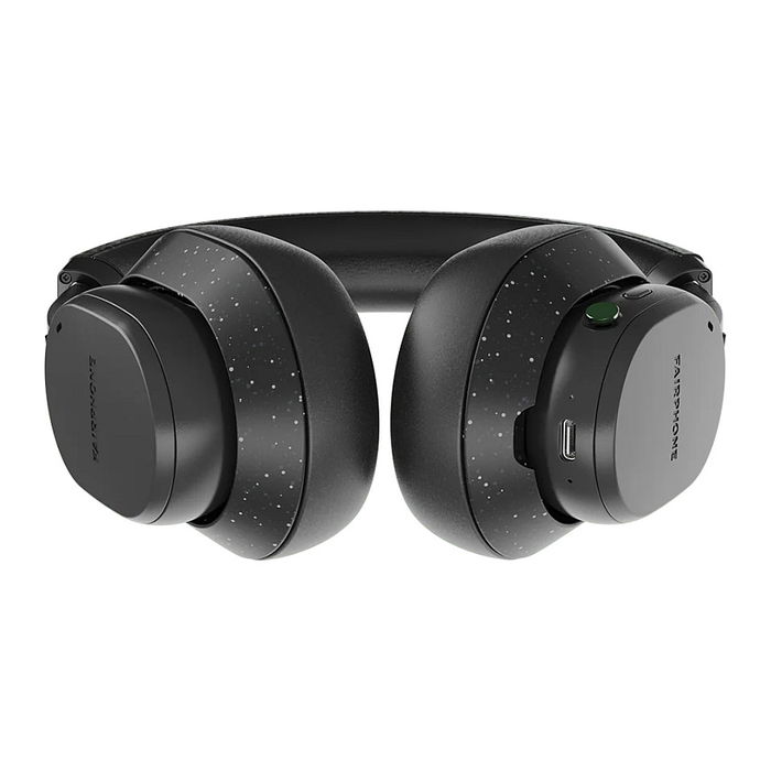 Fairphone Fairbuds XL (2025) - Auriculares Diadema Inalámbricos Bluetooth 5.1, Reducción Activa de Ruido (ANC), 30h Batería, Resistencia IP54, USB-C, Negro Horizon Black