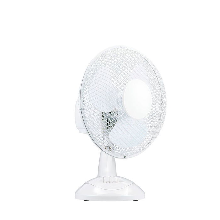 Lifetime Air Ventilador de Sobremesa Blanco 23 cm 22W Oscilación Automática