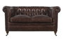 DKD Home Decor Leather top 23 Sofá Vintage Chester Piel Marrón 148 x 80 x 72 cm