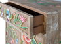 Giner y Colomer Mueble Auxiliar de Madera de Mango Pintado a Mano con Cajón y Puertas
