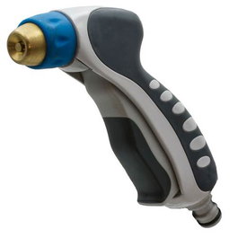 Riegolux Pistola de Riego de Latón Graduable con Colgador