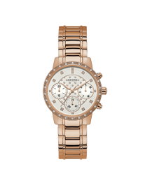 Guess W1022L3 Reloj para Mujer Rosa con Esfera Blanca