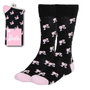 Cerdá Calcetines Barbie Negro con Detalles Rosa Talla 36-43