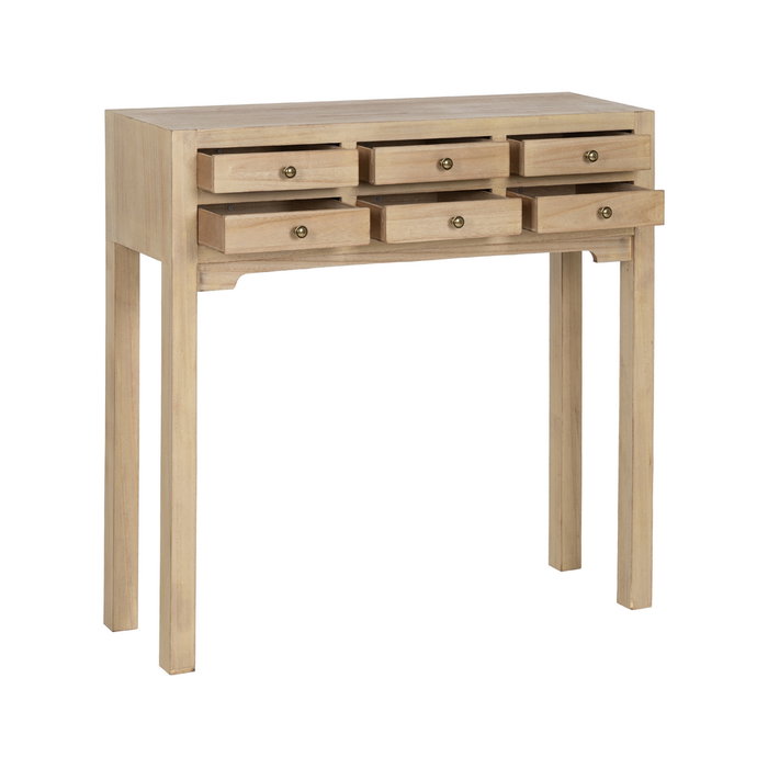 Consola Natural Dm-Madera 85 X 26 X 85 cm Consola Natural Dm-Madera 85 X 26 X 85 cm