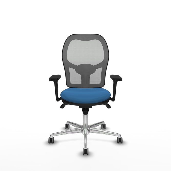 PIQUERAS Y CRESPO Silla de oficina Jorquera con Mecanismo Sincro Azul claro y Gris