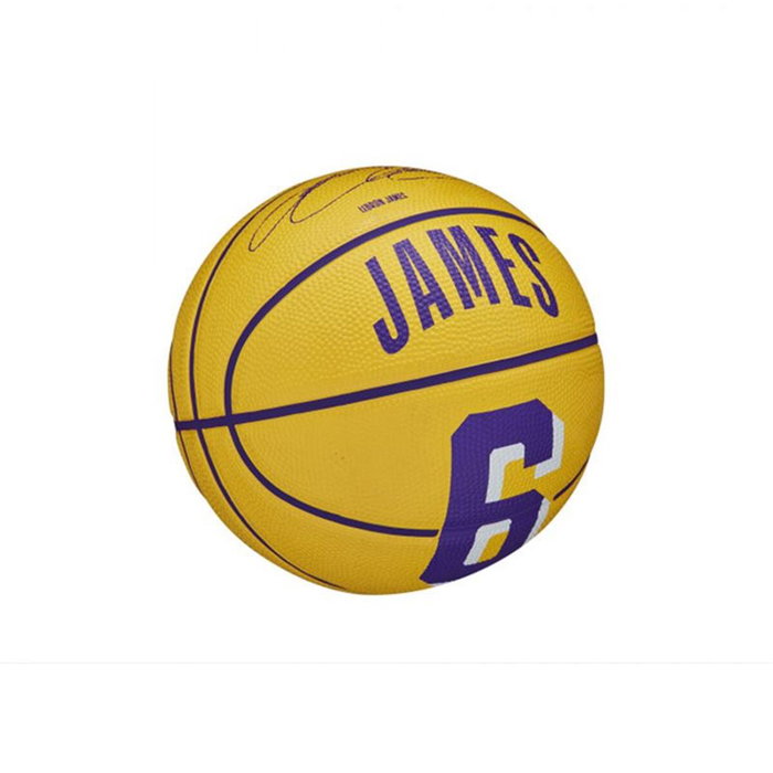 Balón de Baloncesto Wilson Nba Player Icon Mini Lebron Morado (Talla 3)