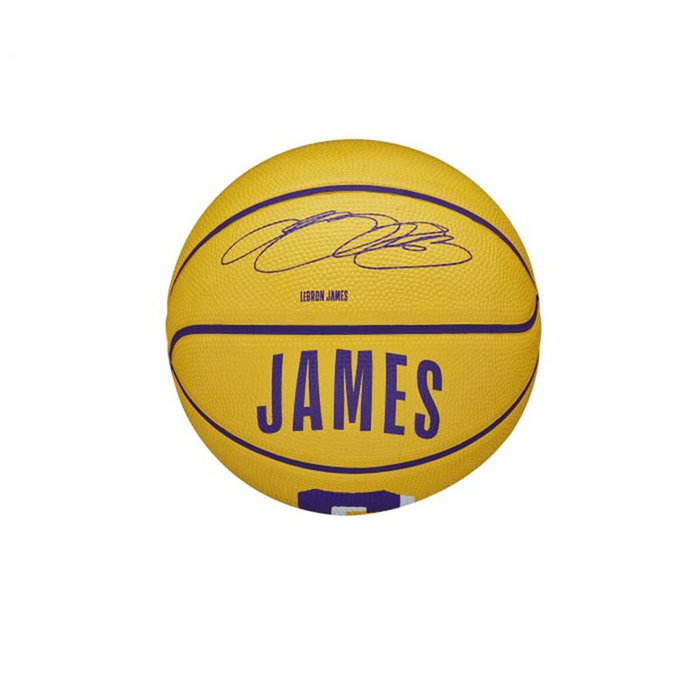 Balón de Baloncesto Wilson Nba Player Icon Mini Lebron Morado (Talla 3)