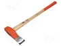 BAHCO Hacha de acero con mango de madera de nogal 800mm