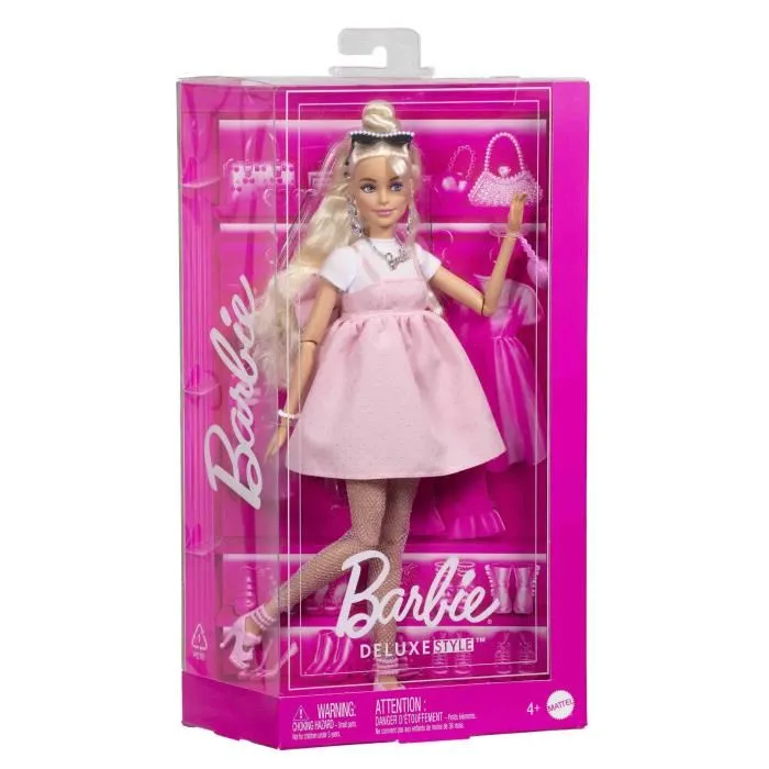 Mattel Muñeca Barbie Deluxe Vestido con Lazo para Niñas Mayores de 4 Años Mattel Muñeca Barbie Deluxe Vestido con Lazo para Niñas Mayores de 4 Años