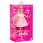 Mattel Barbie Deluxe con vestido babydoll rosa y lazo