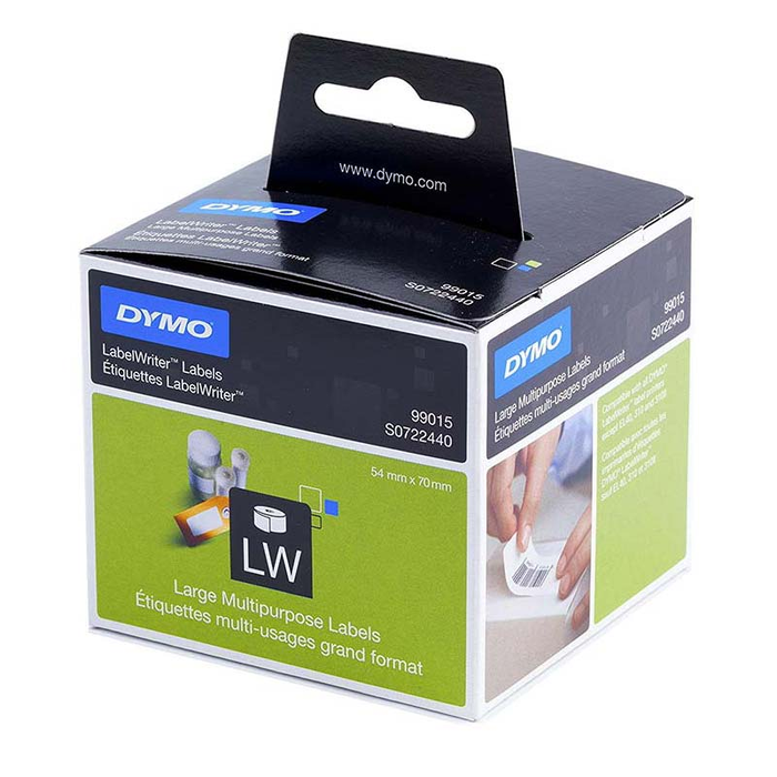 Dymo Etiquetas LabelWriter 54 x 70 mm, 320 unidades, Blanco Dymo Etiquetas LabelWriter 54 x 70 mm, 320 unidades, Blanco