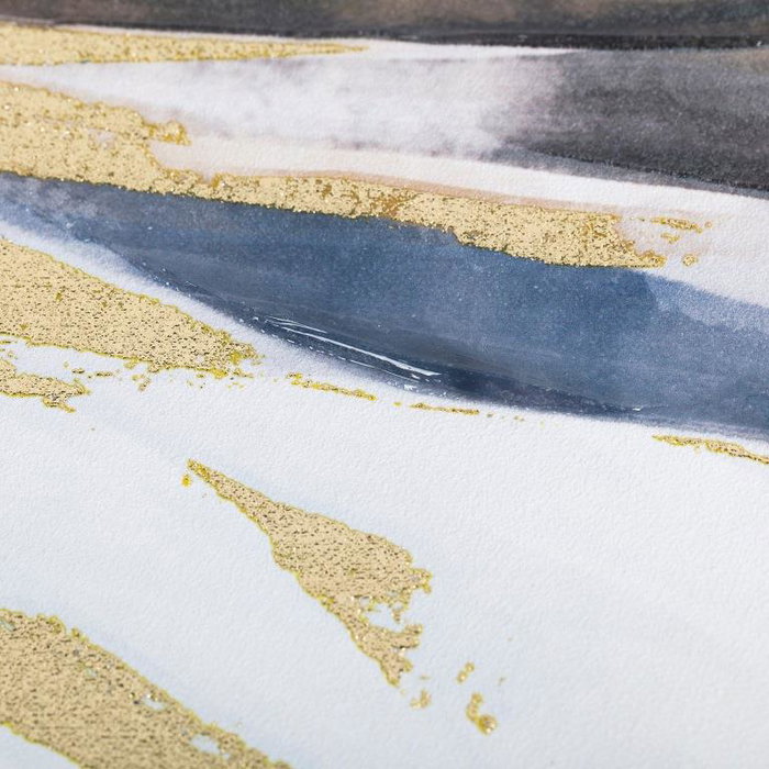 DKD Home Decor Cuadro Moderno Abstracto Multicolor Blanco Lienzo MDF 4 x 70 x 100 cm (2 Unidades)