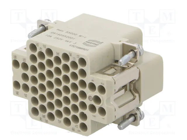 HARTING Han® DDD Plantilla de contacto macho 55 pines