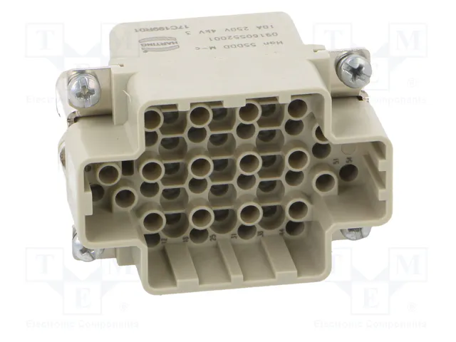 HARTING Han® DDD Plantilla de contacto macho 55 pines