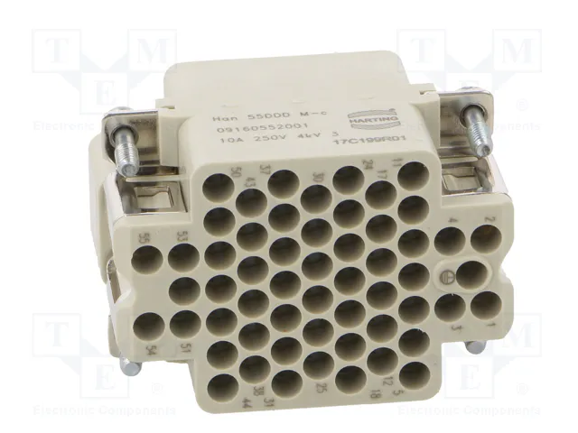 HARTING Han® DDD Plantilla de contacto macho 55 pines