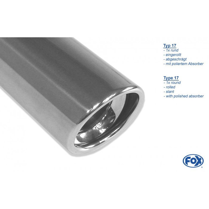 Fox CR100053-153 FXCR100053-153 Tubo Escape Homologado de Alto Rendimiento