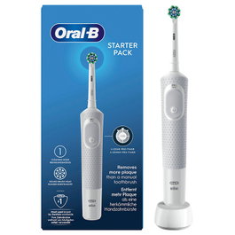 Braun Oral-B Vitality 100 Starter Pack Cepillo Dental Oscilante Blanco, Gris