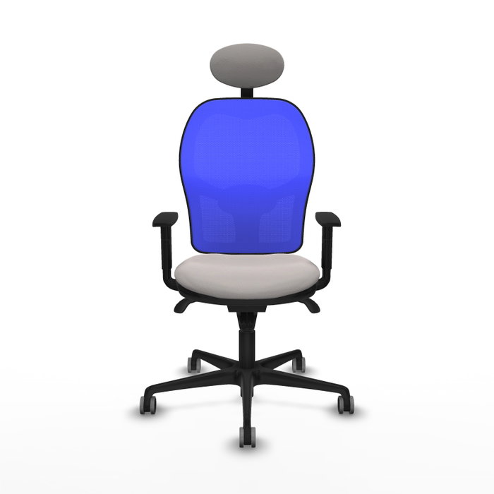 PIQUERAS Y CRESPO Silla de oficina Jorquera Blanco y Azul