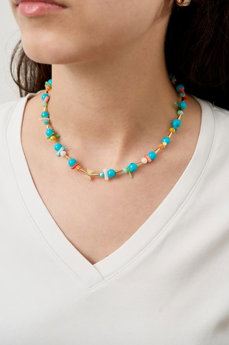 Heliophilia Silver Collar ELKGC68310 con Cuerpo de Metal, Resistente al Deslustre