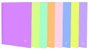 Mariola Carpetas de Anillas Folio de Cartón Plastificado Mate Colores Surtidos Pastel