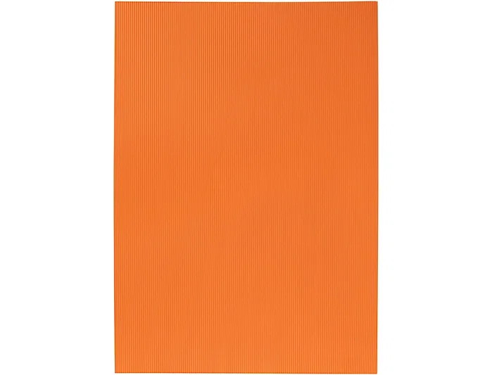Liderpapel Goma eva ondulada naranja 50x70cm 2,2mm