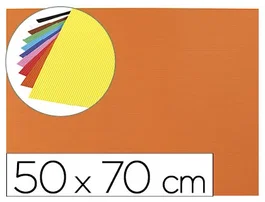 Liderpapel Goma eva ondulada naranja 50x70cm 2,2mm