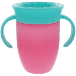 Nuby Juego de 2 tazas 360° con asas - Niñas
