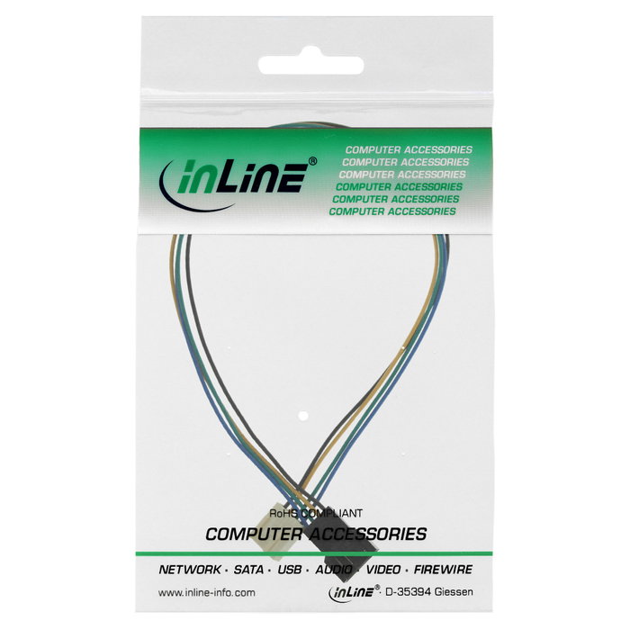 Sonstige InLine 33328A Cable de alimentación interno Molex 4pol 0,3 m Sonstige InLine 33328A Cable de alimentación interno Molex 4pol 0,3 m