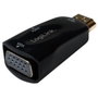 LogiLink Adaptador HDMI macho a VGA hembra con salida de audio 3.5 mm 1080p