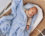 KioKids Manta para Bebés con Estrellas en Relieve - Azul