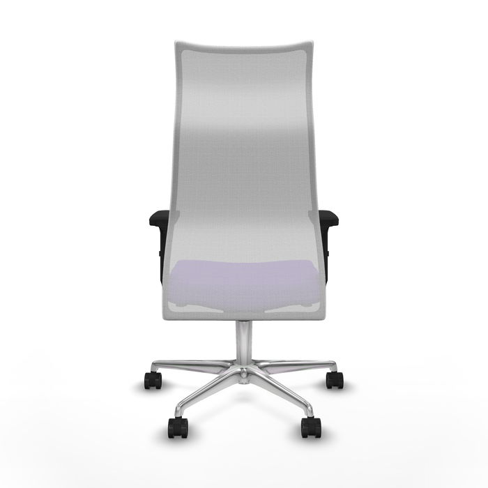 Sillón Albacete con mecanismo Sincro tapizada con Tela color Lila y malla color Blanco. Equipado con Base aluminio, Brazos 2D y Ruedas 65mm nailon Sillón Albacete con mecanismo Sincro tapizada con Tela color Lila y malla color Blanco. Equipado con Base aluminio, Brazos 2D y Ruedas 65mm nailon