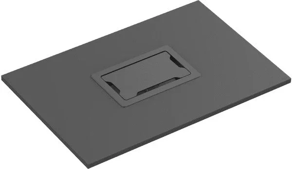 Vision TC3 SURRTB Organizador de cables para escritorio, caja de plástico y acero, negro y blanco, 1 pieza