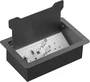Vision TC3 SURRTB Organizador de cables para escritorio, caja de plástico y acero, negro y blanco, 1 pieza