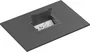 Vision TC3 SURRTB Organizador de cables para escritorio, caja de plástico y acero, negro y blanco, 1 pieza