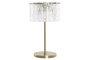 DKD Home Decor Lámpara de Sobremesa de Cristal y Metal Transparente y Dorado